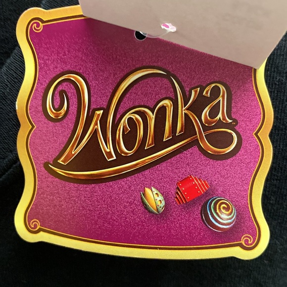 NWT Black Wonka Graphic Short Sleeve Tee Size S - Picture 5 of 7